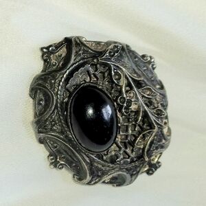 Vintage Locket Brooch